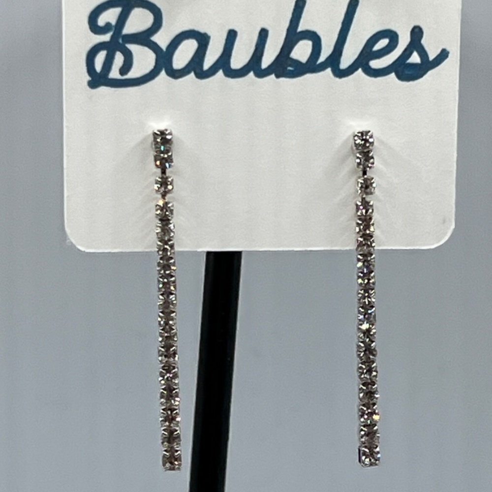 Baubles Chandelier Austrian Crystal Silver Earrings $12 EA or Bundle 3/$20